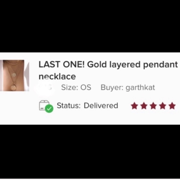 LAST! BEST SELLER! Gold layered pendant choker - Picture 7 of 7